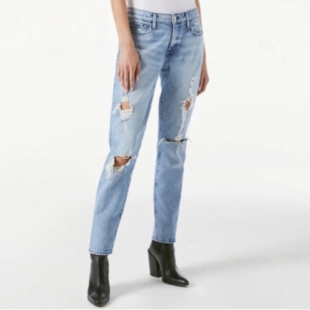 FRAME Le Garçon Beldon Rips Jeans - Picture 2 of 11